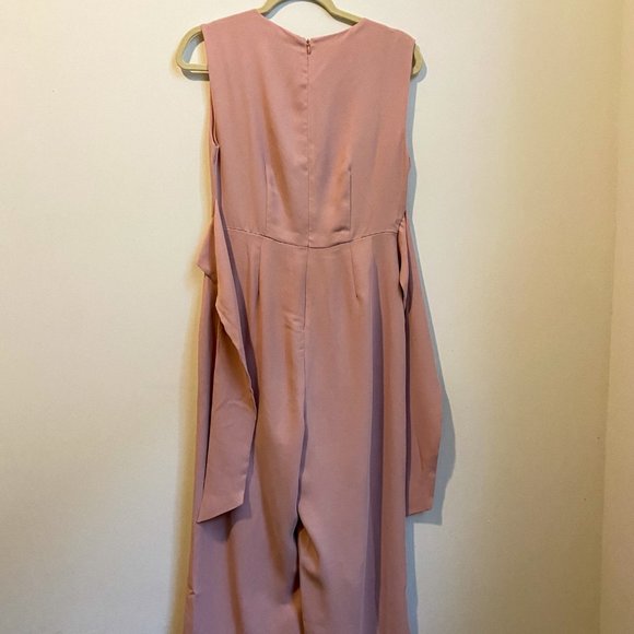 Tahari Maxi Silouette Pink Jumpsuit - Picture 4 of 4
